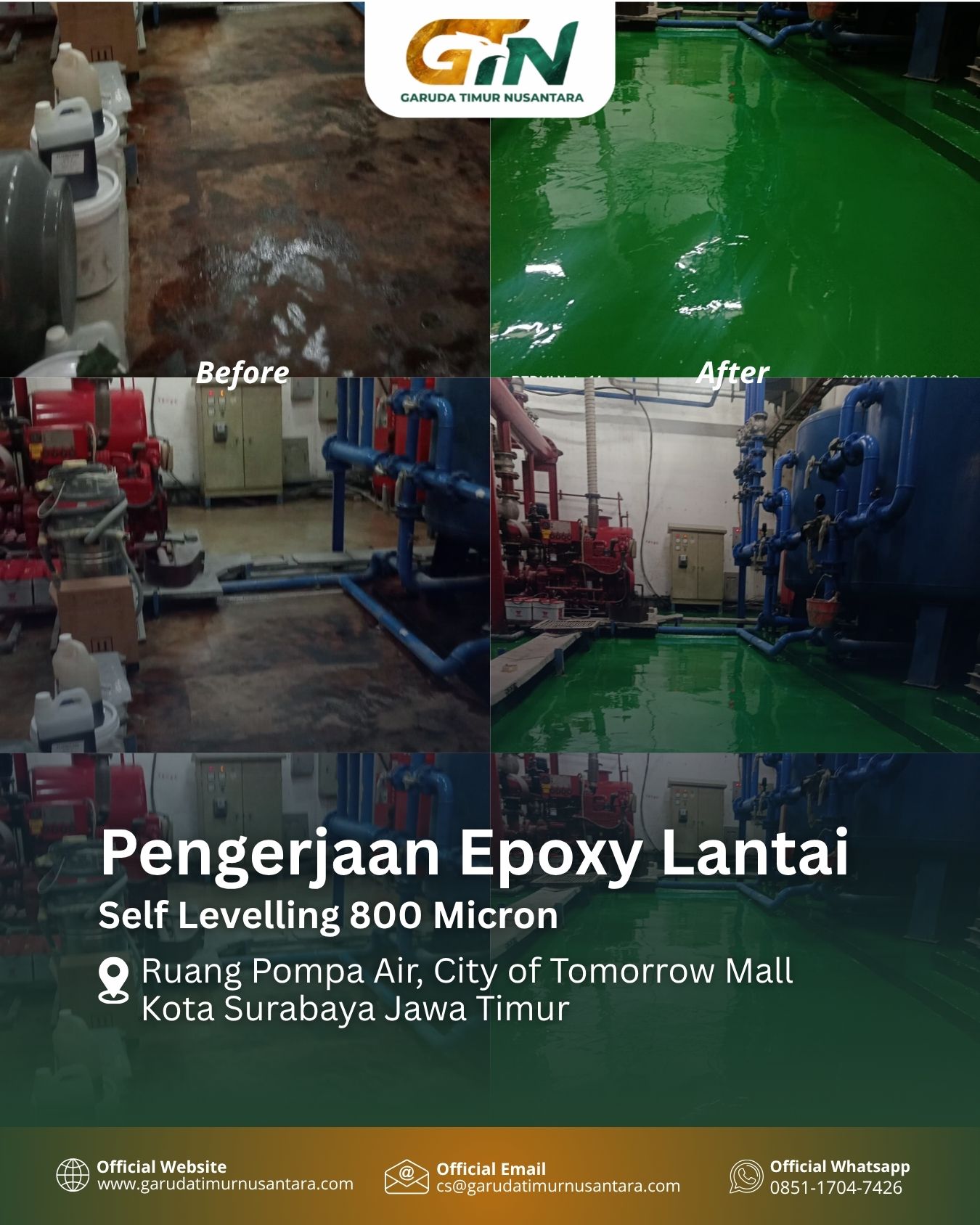 Ruang Pompa Air, City of Tomorrow Mall Surabaya